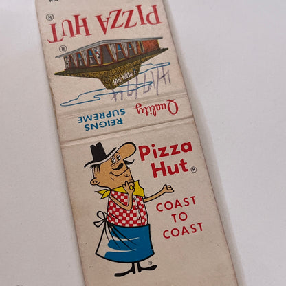 1970s Pizza Hut Restaurant Vintage Matchbook Cover TB6-MB1-15