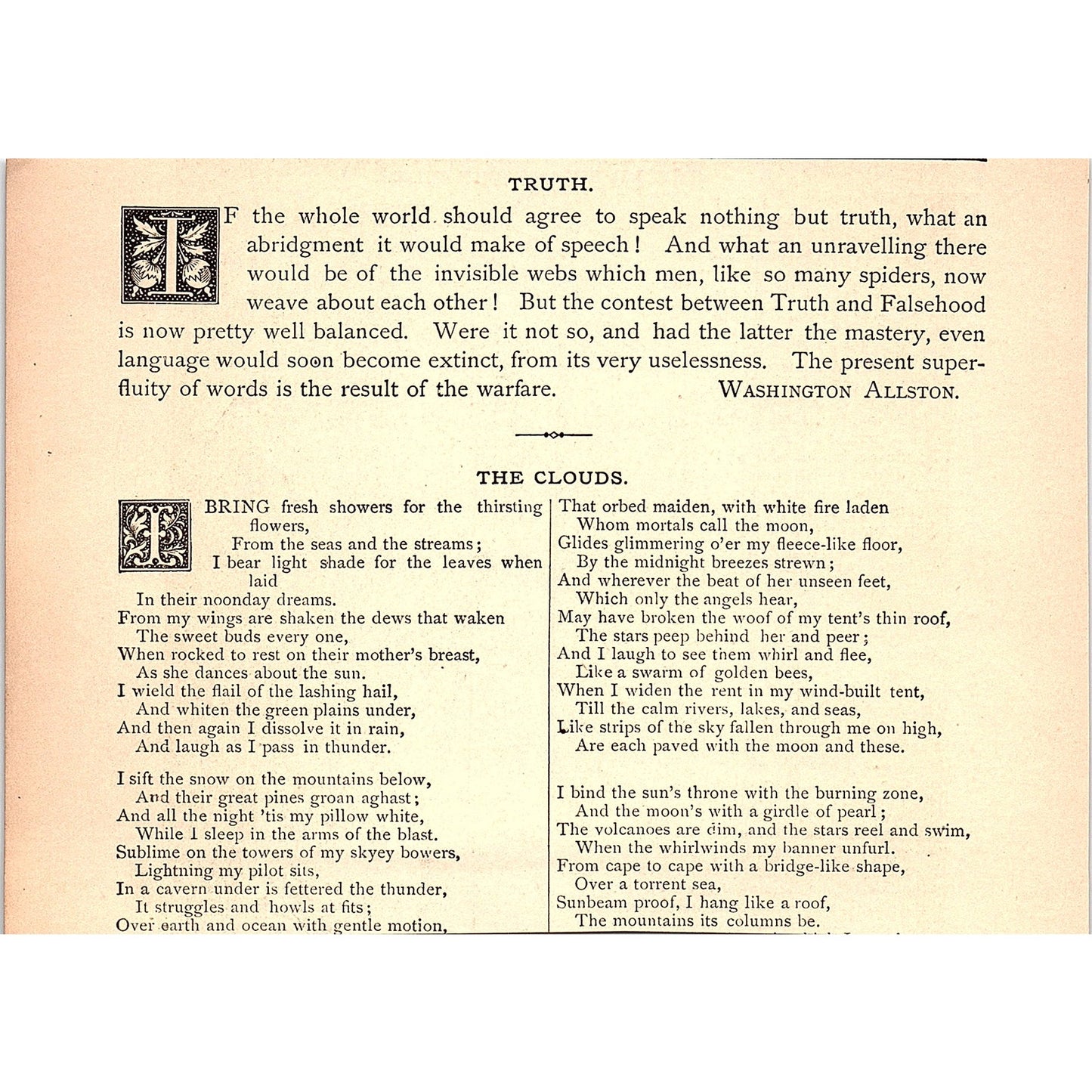 The River and the Tide - Anonymous 1884 Poem AG3-1