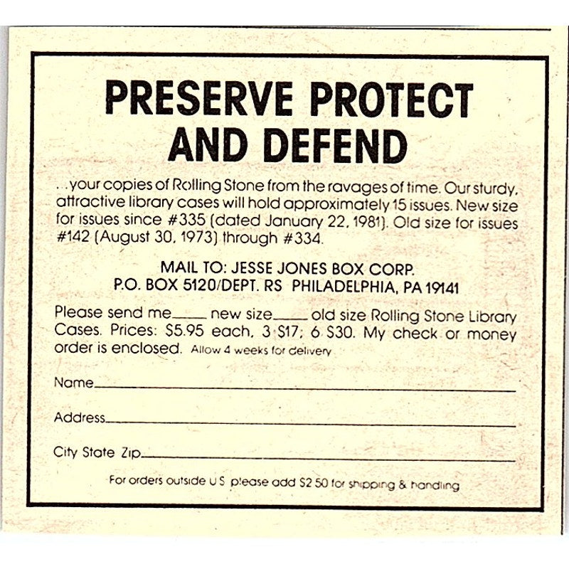 Jesse Jones Box Corp Library Cases Philadelphia PA 1984 Ad AF8-M4