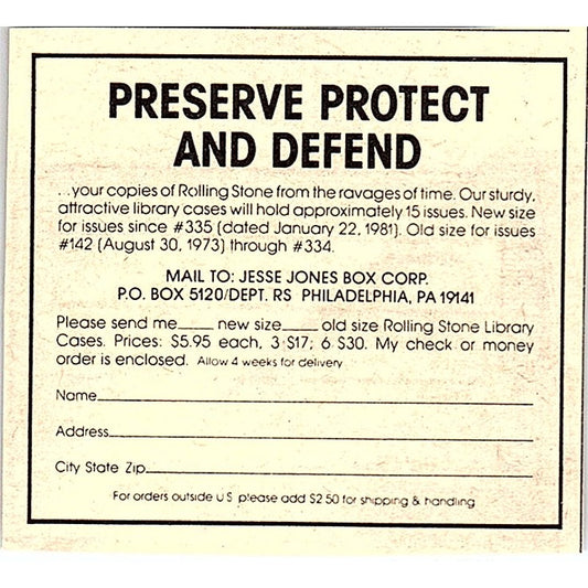 Jesse Jones Box Corp Library Cases Philadelphia PA 1984 Ad AF8-M4