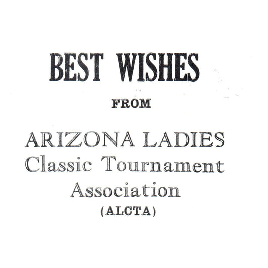 Arizona Ladies Classic Tournament Association ALCTA 1969 Bowling Ad AF6-1