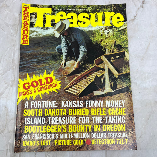 1973 Dec Treasure Magazine South Dakota Buried Rifle Cache Treasure Hunting M19