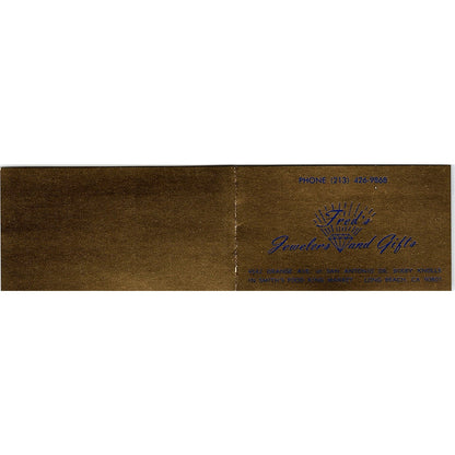 Fred's Jewelers & Gifts Fred Hanf Long Beach CA Vintage Business Card SB4-B10