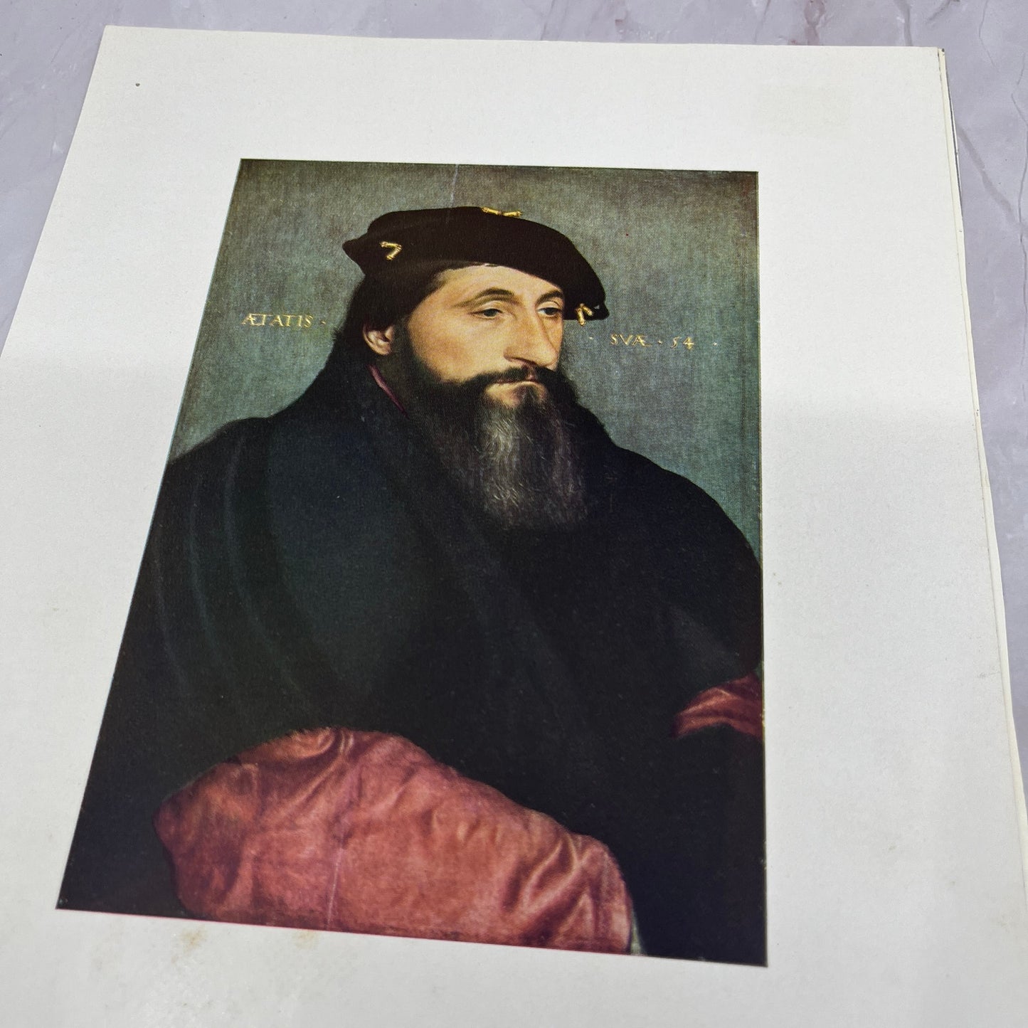 Duke Antony the Good of Lorraine - Hans Holbein Lithograph 9.5x12.5" Print V20