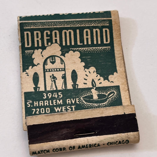 Dreamland 3945 S. Harlem Ave NY Vintage Matchbook Cover TB8-MB3-10