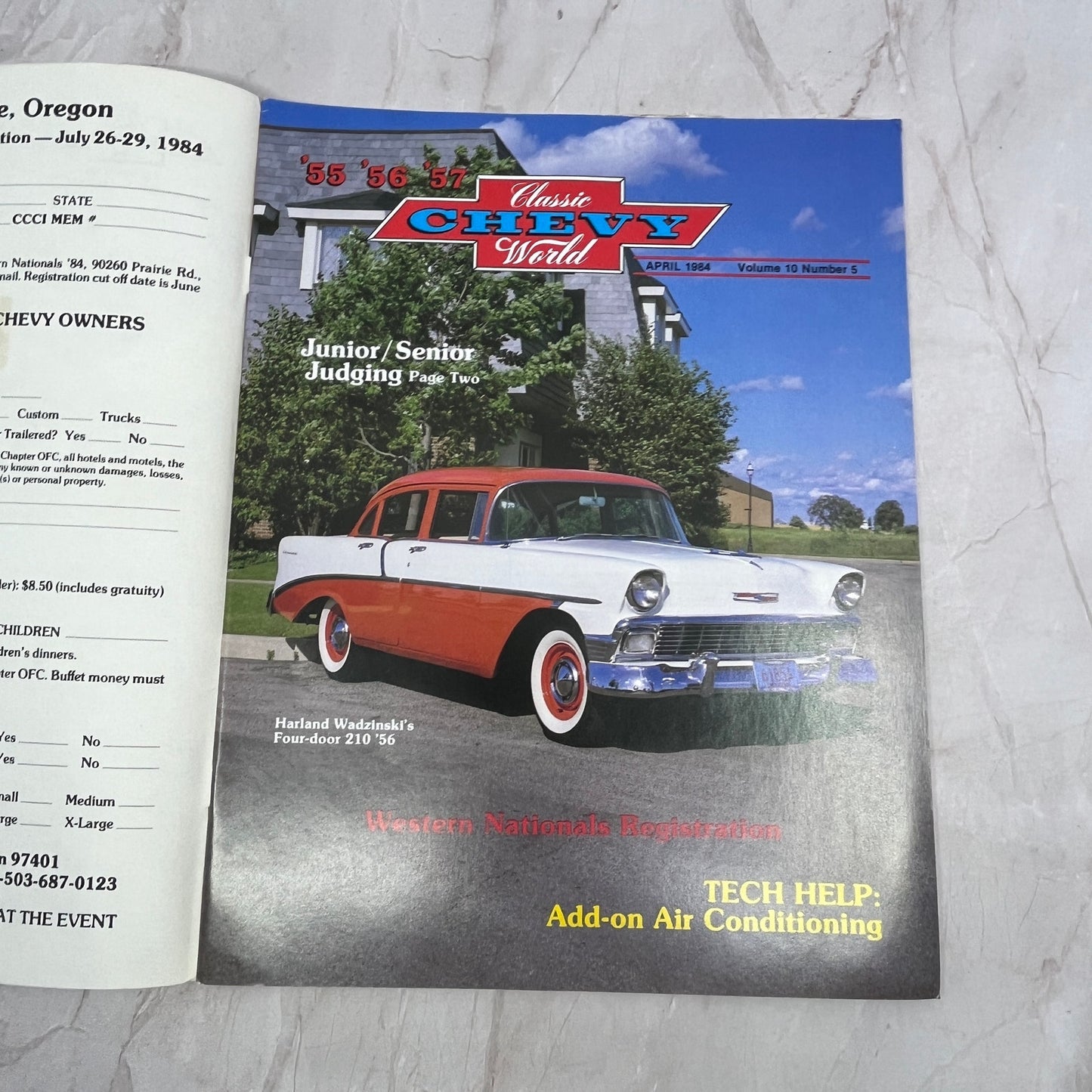 Add-On Air Conditioning - '55, '56, '57 Classic Chevy World - Apr 1984 M30