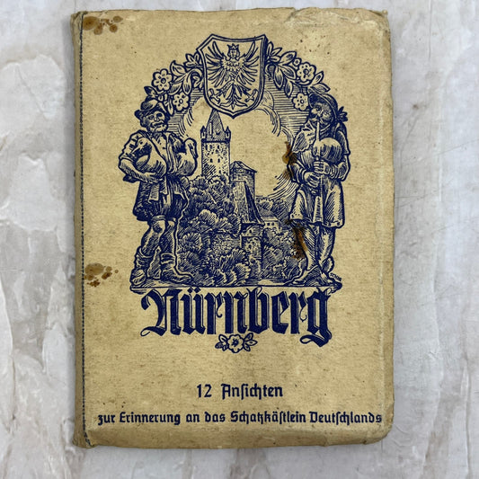 Antique Nuremberg Germany Miniature Photo Book Travel Souvenir TI8-S6