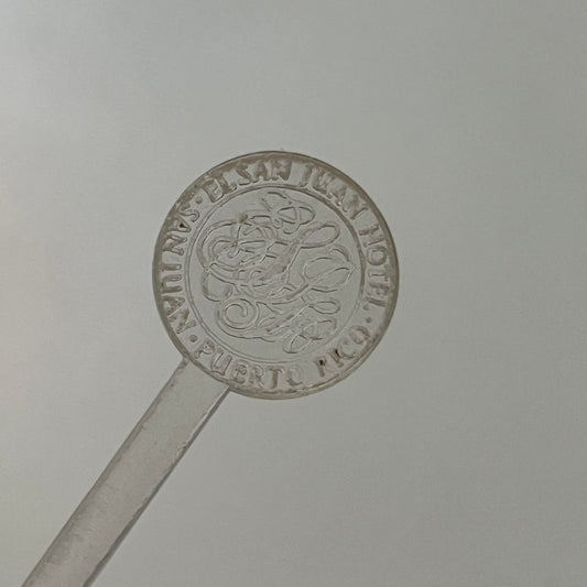 El San Juan Hotel Puerto Rico Vintage Souvenir Swizzle Stir Stick TE2-SW