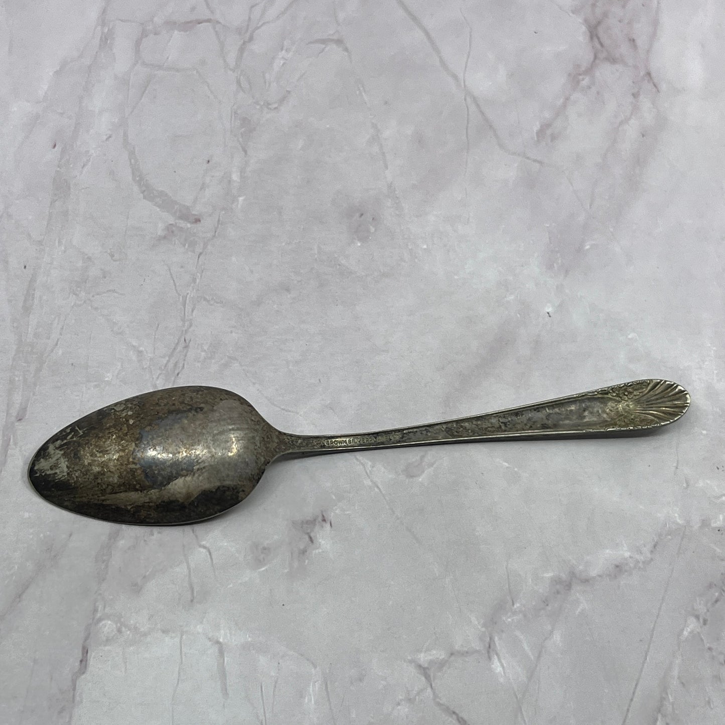 Crown Silverplate Radiance Spoon 8" Vintage Silverplate TC5-OS-19