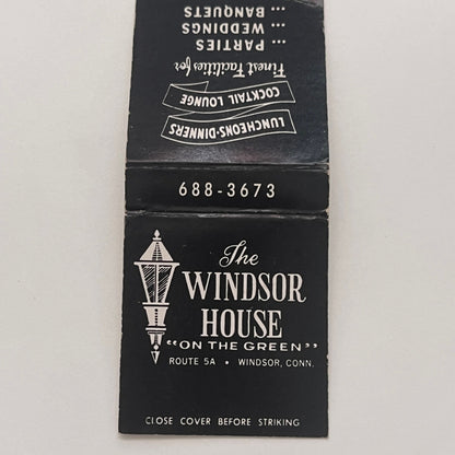 The Windsor House on the Green Windsor CT Vintage Matchbook Cover TB8-MB2-2