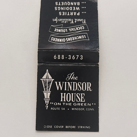 The Windsor House on the Green Windsor CT Vintage Matchbook Cover TB8-MB2-2