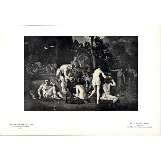 Peace - Puvis De Chavannes c1905 Art Print D12