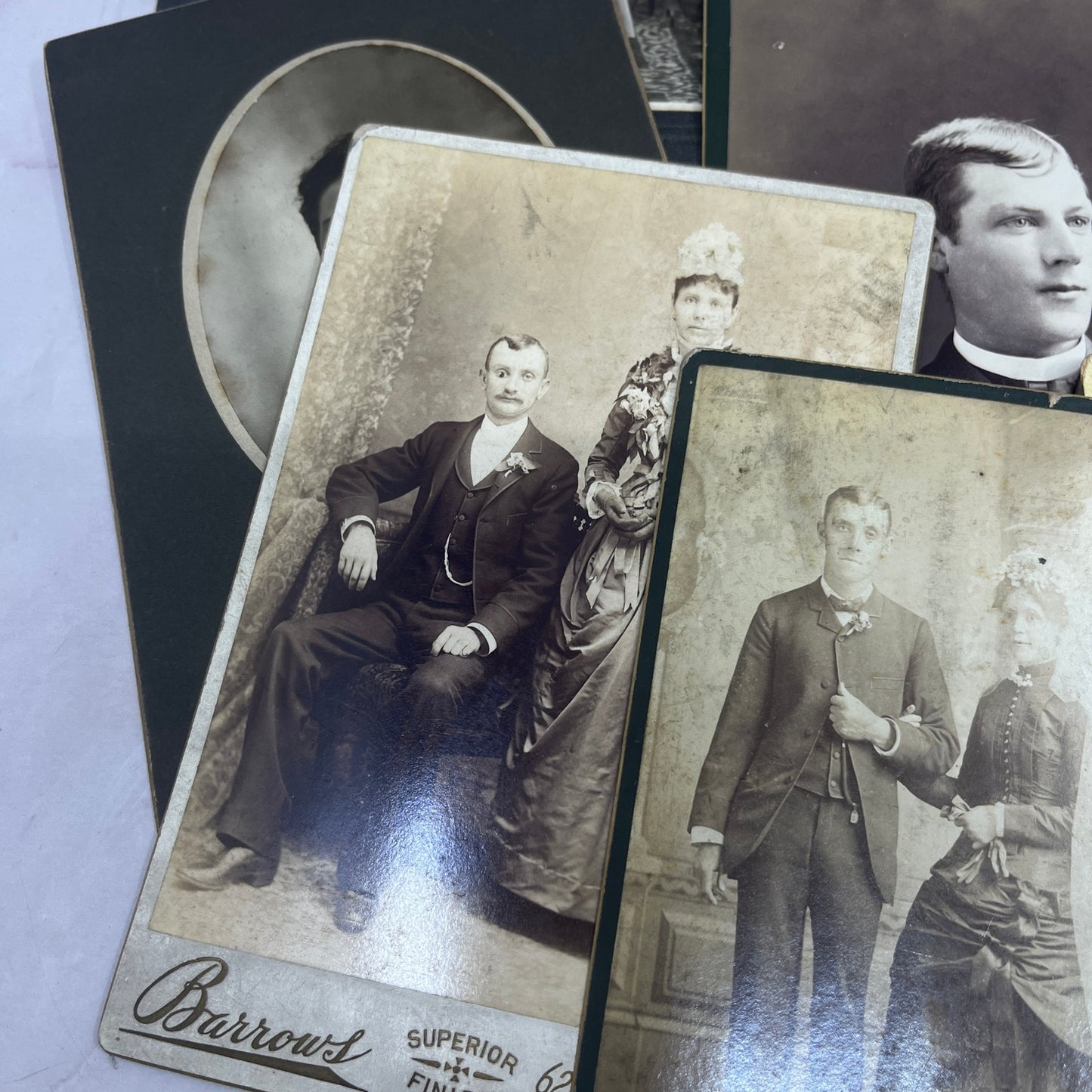 Lot of 12 Antique CDV Card Photos From Fort Wayne Indiana Area TK3