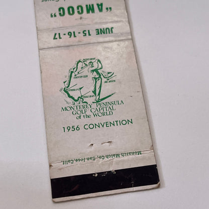1956 AMCOC Matchcover Club of California Convention Matchbook Cover TB6-MB1-15