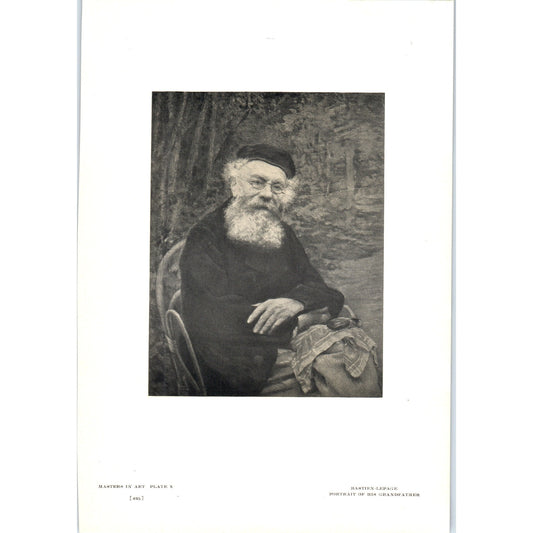 Portrait of His Grandfather - Bastien-Lepage 1908 Victorian Art Print AB8-MA9