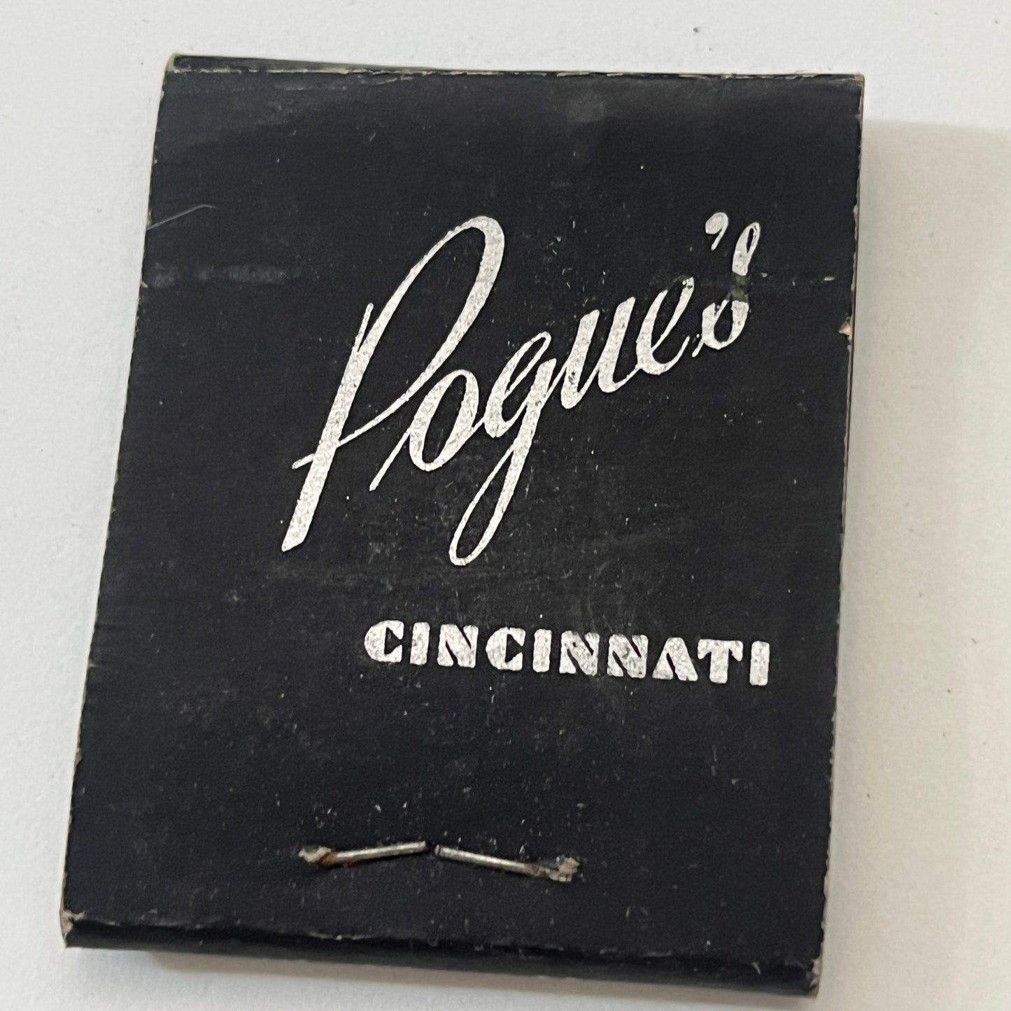 Pogue's Cincinnati Vintage Matchbook Cover TB6-MB1-5