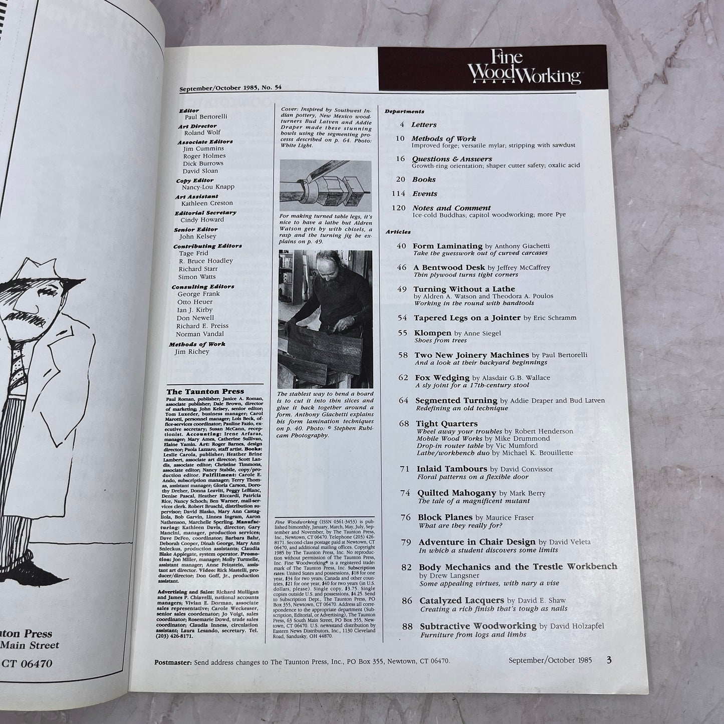 Segmented Turning - Sep/Oct 1985 - Taunton's Fine Woodworking Magazine M32