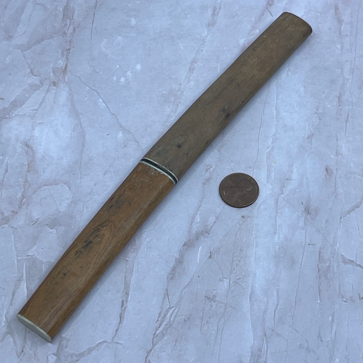Vintage Miniature Japanese Samurai Letter Opener With Bamboo Scabbard SB3