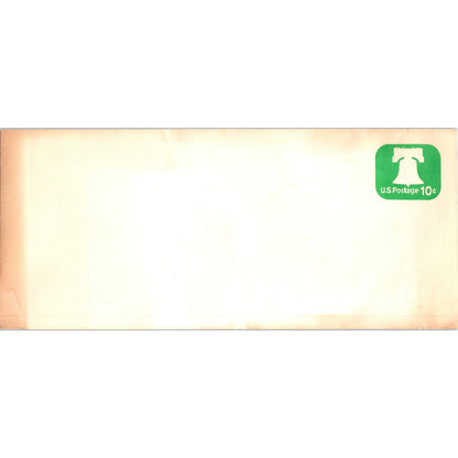 U567W 10c Green Liberty Bell Blank Envelope 4x9.5" AF7-E3