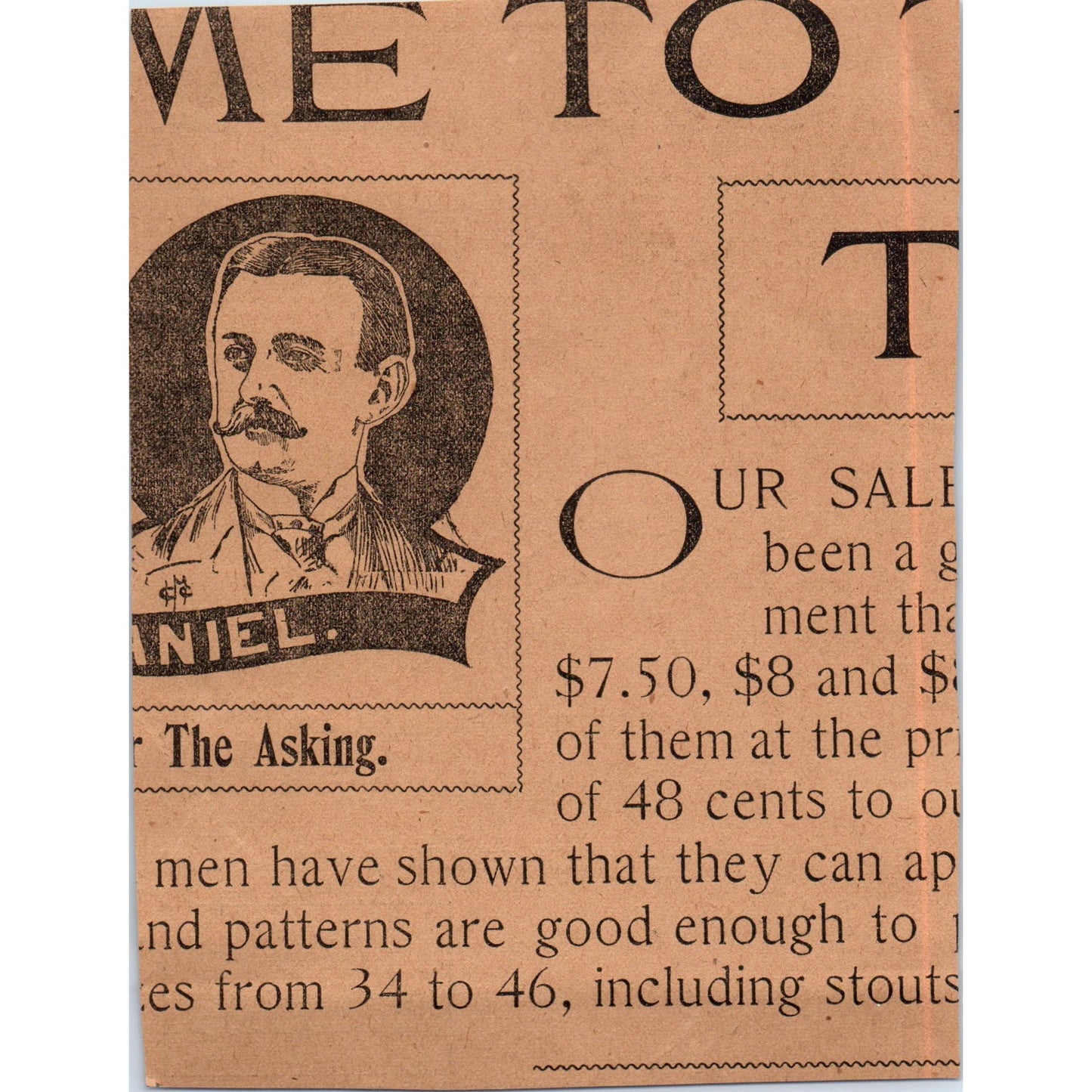 Chase & Sanborn's Original Package Teas Hartford 1901 Newspaper Ad AD8-H2