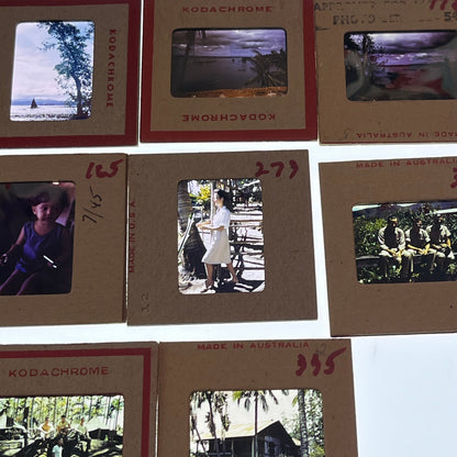 WWII 1945 - 28 Slides of United States Soldier Around the Philippines TB8-SL1
