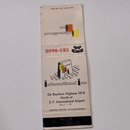 International Inn San Francisco CA Vintage Matchbook Cover TB6-MB1-15