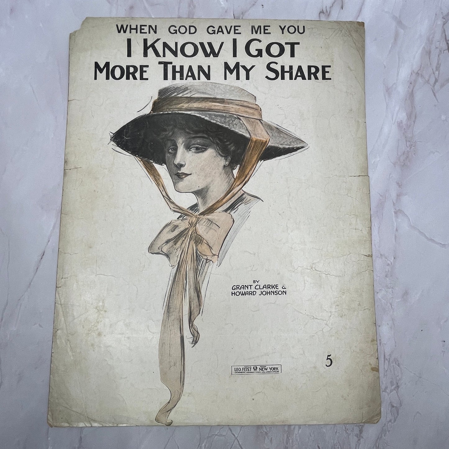 When God Gave Me You I Know I Got More Than My Share 1916 Sheet Music V15