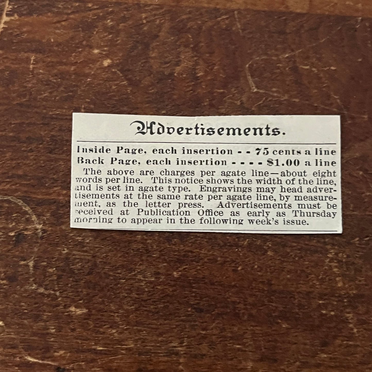 Scientific American Classified Advertisement Rates Original Advertisement AD8P29