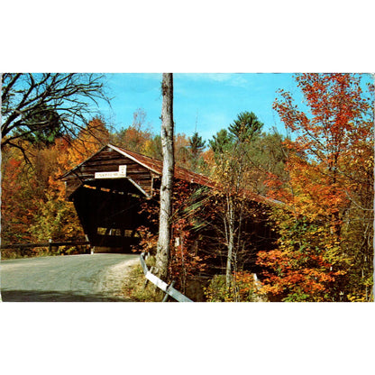 Durgin Bridge Sandwich NH Vintage Covered Bridge Postcard PD3