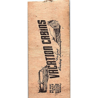 The Flame Inn Lac Du Flambeau WI Vintage Matchbook Cover SC7-Y5