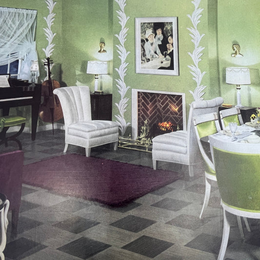 Armstrong Linoleum Floors Lancaster PA Vintage Ad 10x13 V17