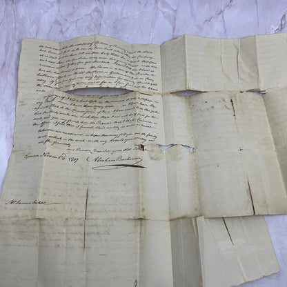 1807 Handwritten Letter Abraham Bachman Lawrence Seckel Philadelphia PA TJ5-E2