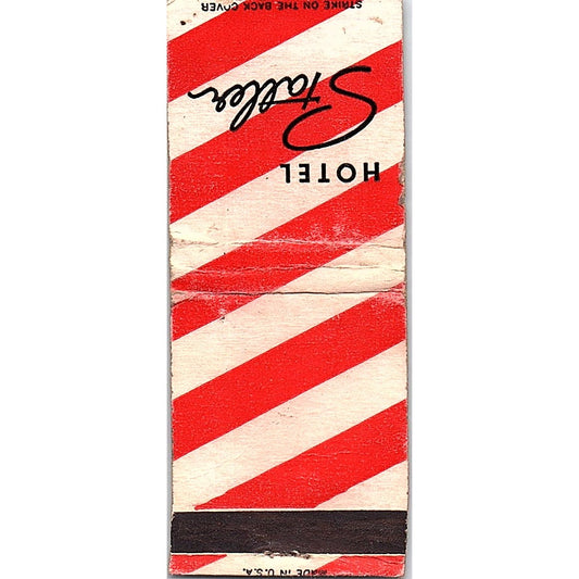 Hotel Statler Hilton Hotels Vintage Matchbook Cover SC7-Y8