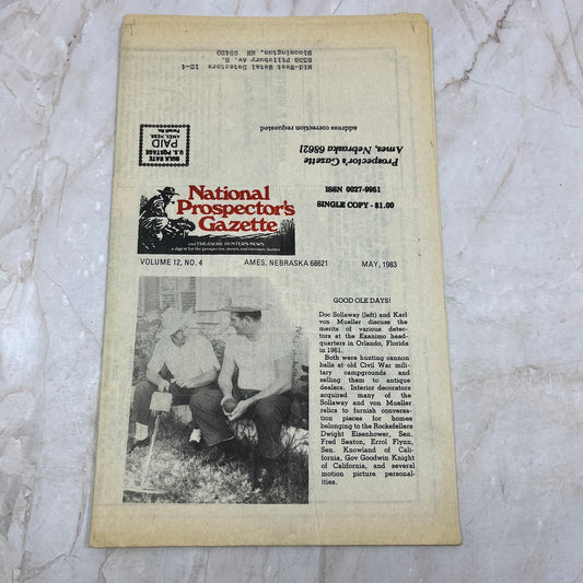1983 May - The National Prospector's Gazette Newspaper - Treasure Hunting M11