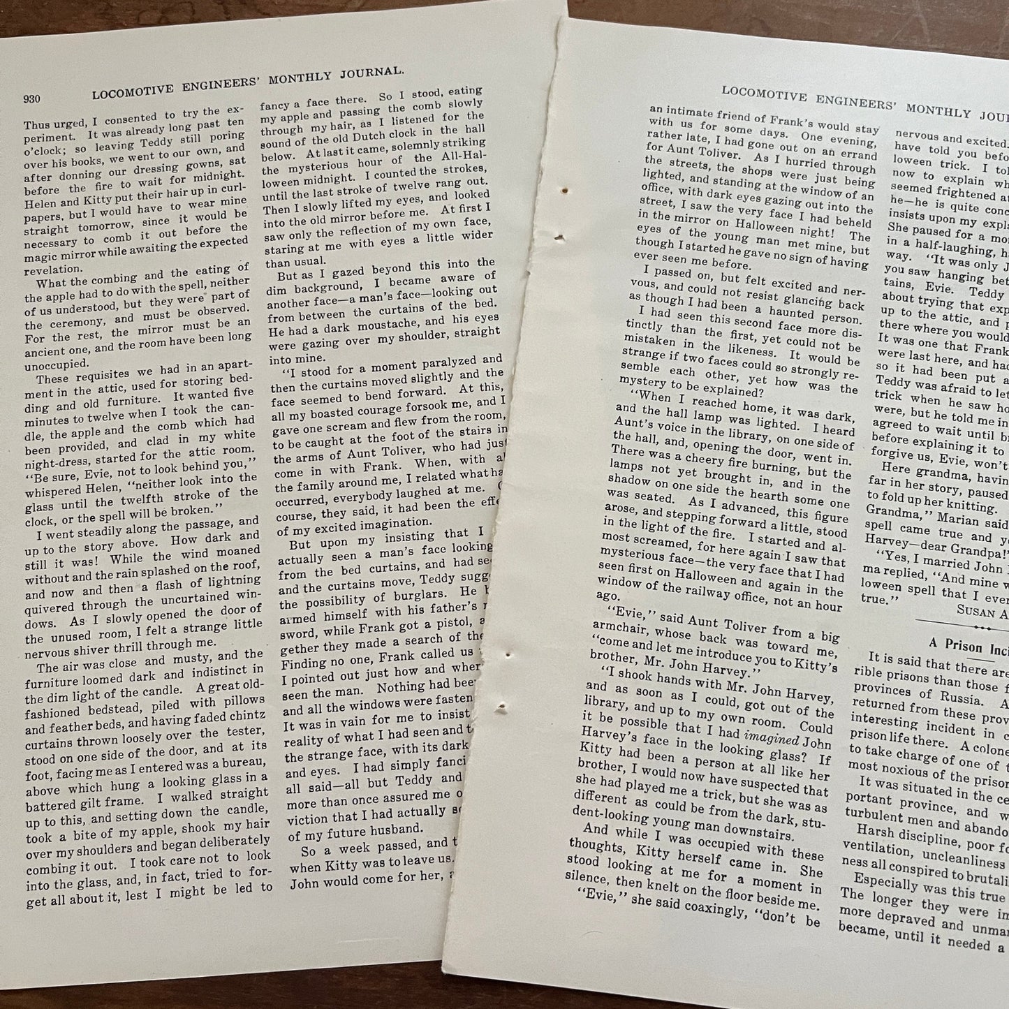 A Halloween Spell by Susan Archer Weiss - 1914 Original 2 Page Article AF3-2