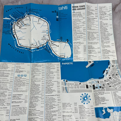 1973 Tahiti & Friends Moorea Raiatea Bora Bora Huahine Travel Brochure ML1-7