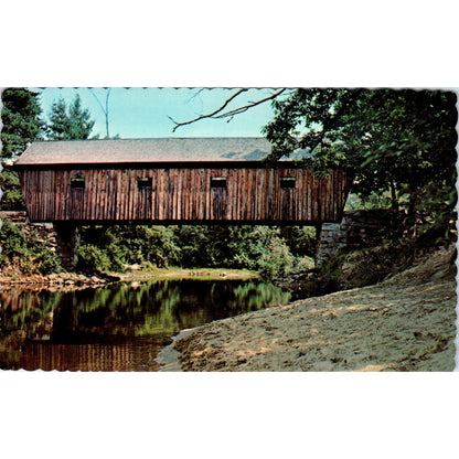 Lovejoy Covered Bridge South Andover ME Vintage Covered Bridge Postcard PC14