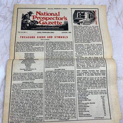 1982 Aug - The National Prospector's Gazette Newspaper - Treasure Hunting M11