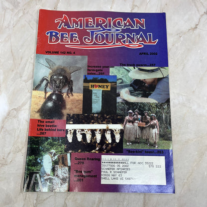 2002 April American Bee Journal Magazine Bees Beekeeping Honey M7
