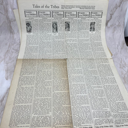 1931 Western Newspaper Union Tales of the Tribes Newspaper Native Americans AE3