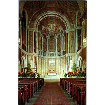 St. Bartholomew's Church Sanctuary New York City Vintage Postcard PE3