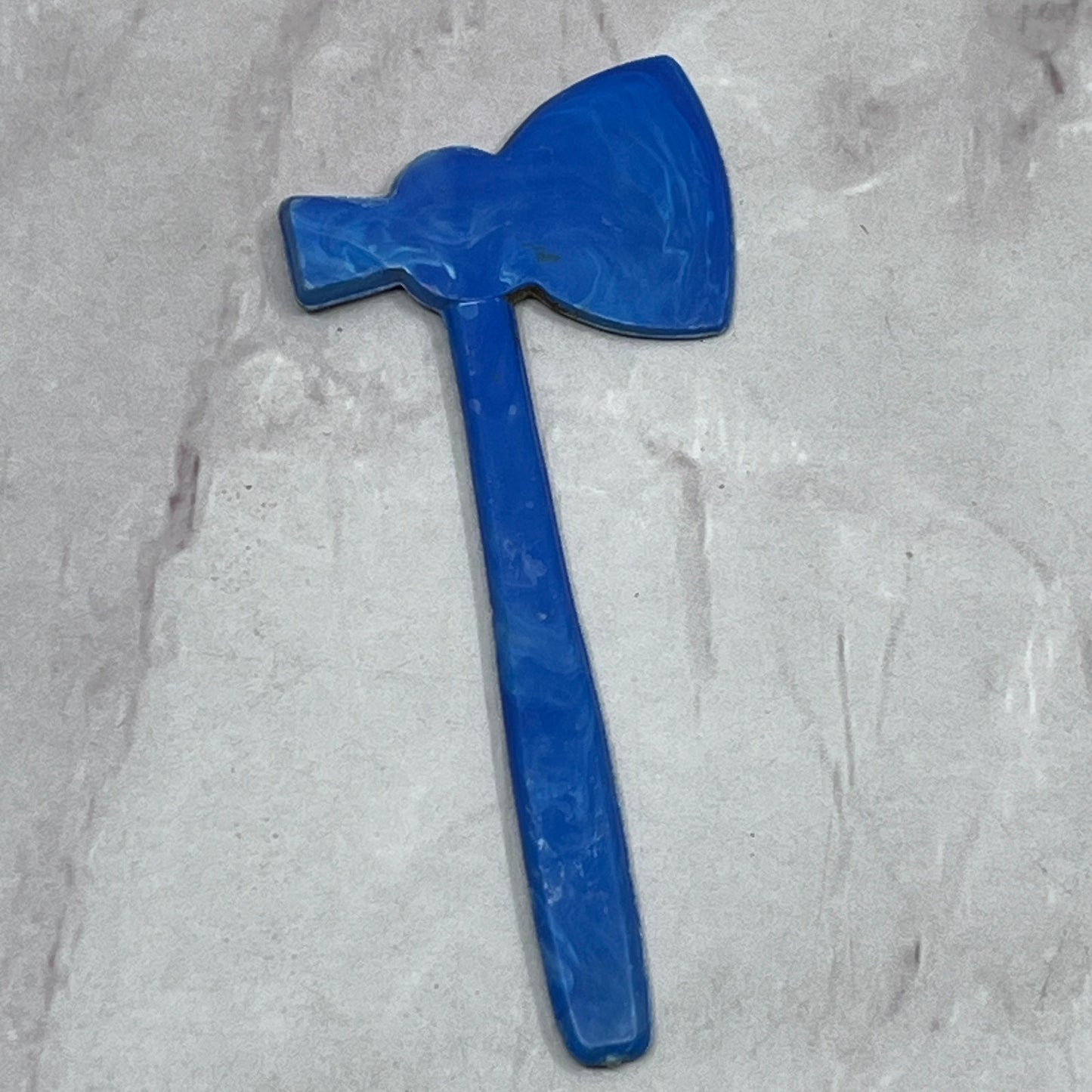 Vintage Blue Celluloid 2.5" Father of This Country Axe Hatchet SB7