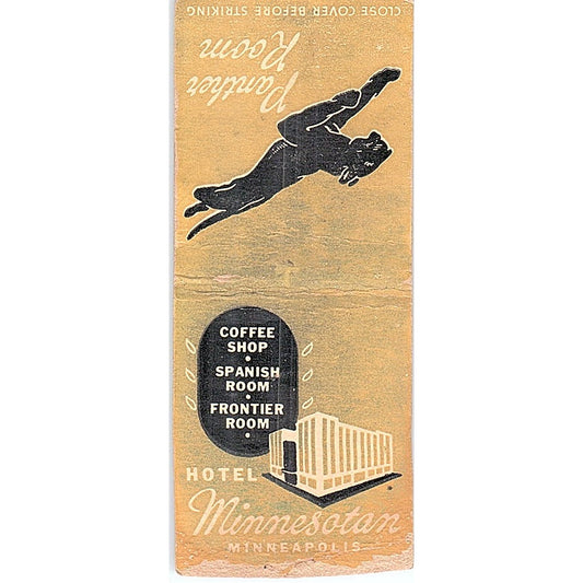 Hotel Minnesotan Minneapolis MN Vintage Matchbook Cover SF3-Y3
