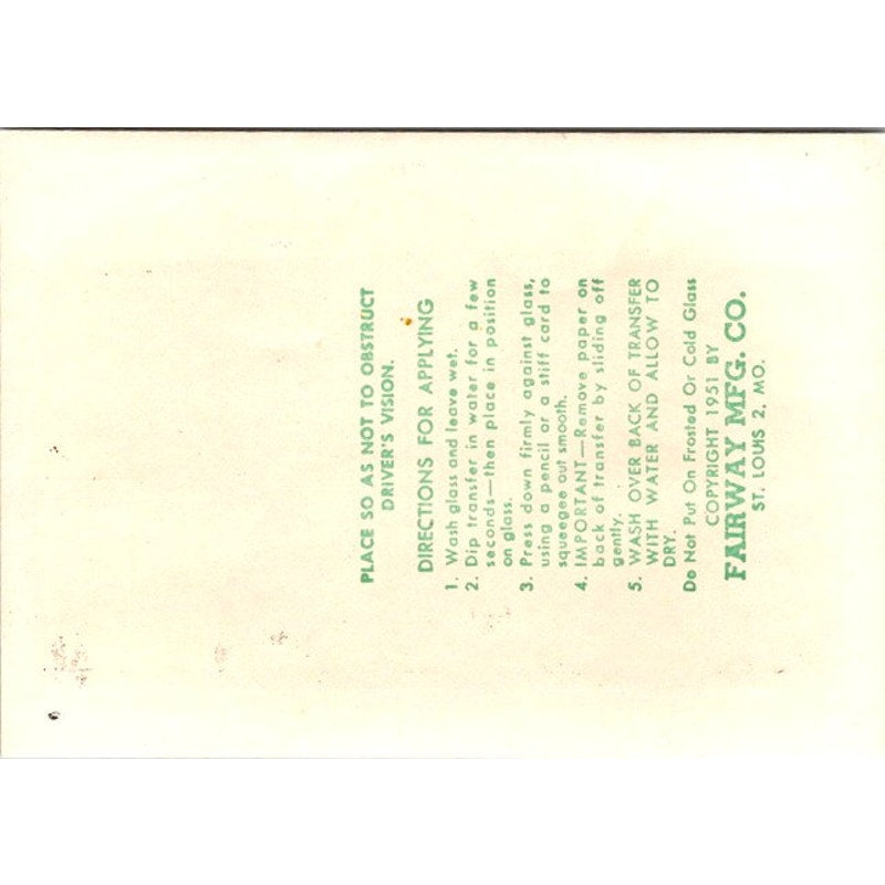 Vintage Original Wisconsin Home of the Muskie c1950 Auto Travel Decal AI9-M28