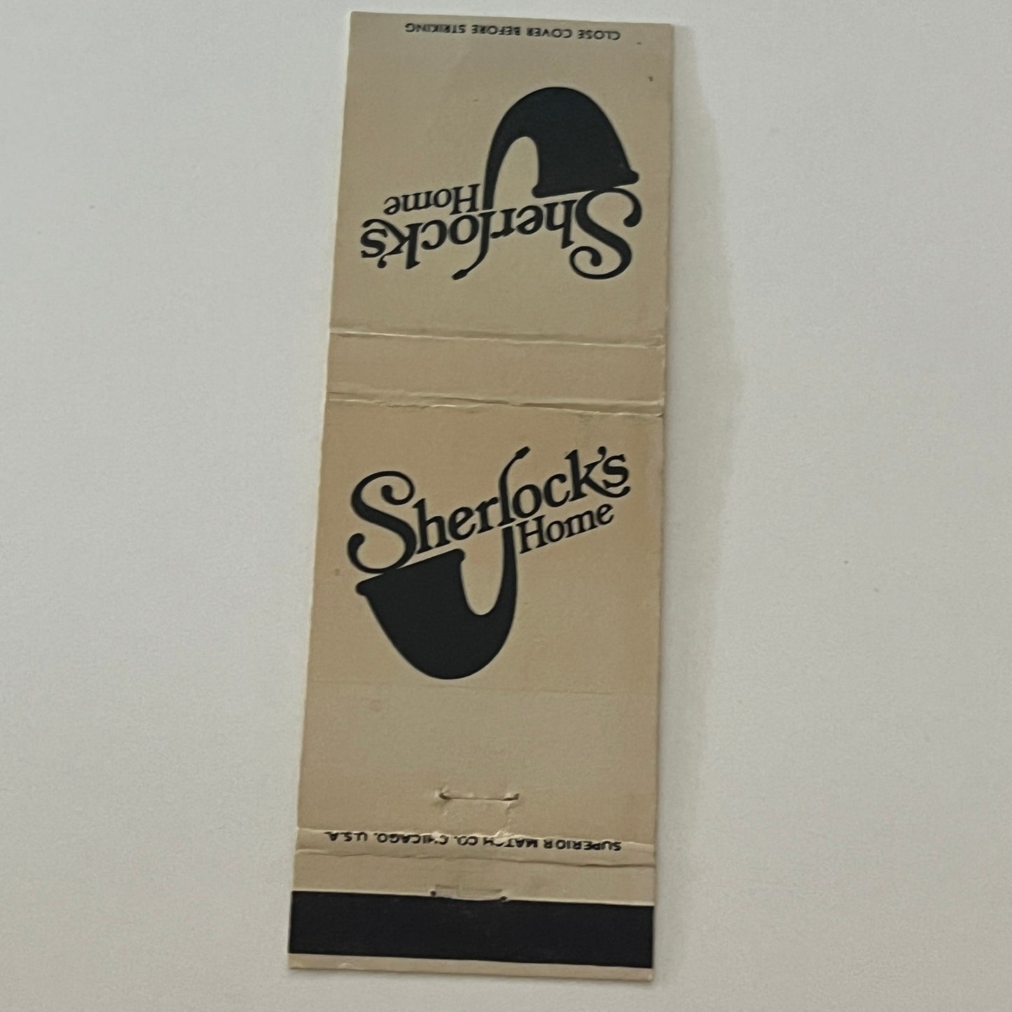 Sherlock's Home Pub Chicago IL Vintage Matchbook Cover TB6-MB2-4