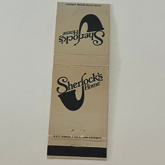Sherlock's Home Pub Chicago IL Vintage Matchbook Cover MM5-9