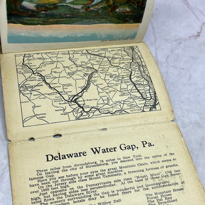 c1915 Delaware Water Gap PA Views and Map Souvenir Booklet TJ5-EL