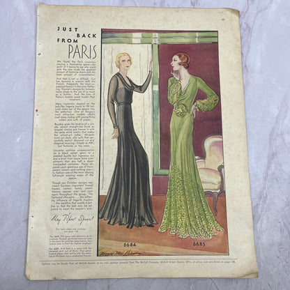 Just Back from Paris - Latest Women's Fashions Spread 6 Page 1931 Article V1-3