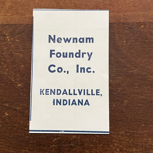 Newnam Foundry Co Inc Kendallville Indiana 1964 Ad AG1-S10