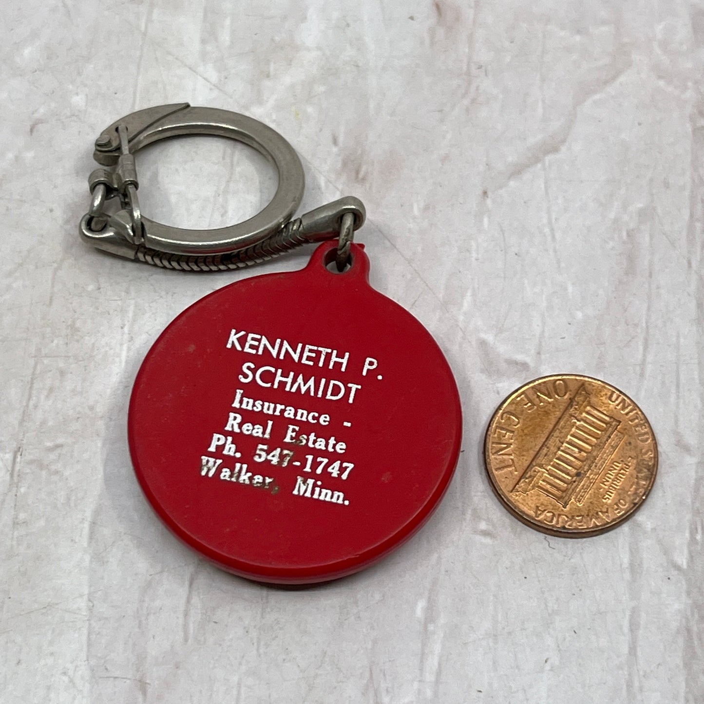 Vintage Statesman Ins Group Kenneth P. Schmidt Walker MN Keychain SF4